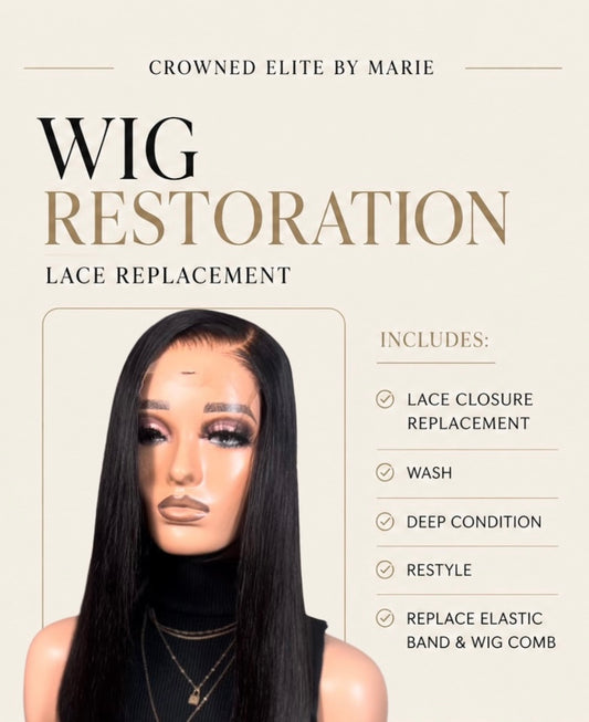 Wig Restoration (Lace Replacement)