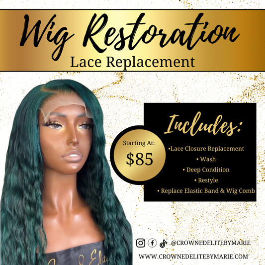 Wig Restoration (Lace Replacement)